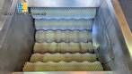 Washer and peeler for fresh fruits, vegetables, and tubers with abrasive brush rollers