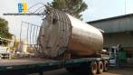 30,000 liter stainless steel storage tank with ladder