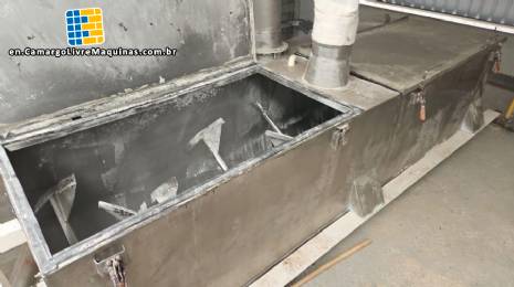 Stainless steel paddle mixer 1.500 kg