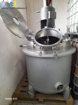 Internal jacketed reactor in stainless steel 500 liters