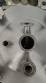 Jacketed stainless steel funnel tank with conical bottom