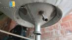 3,500 L stainless steel jacketed reactor tank