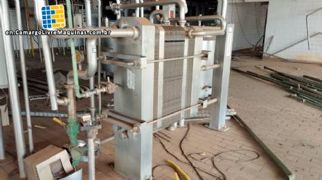 Stainless steel plate heat exchanger pasteurizer from Brasholanda