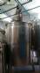 Stainless steel tank for 1,500 liters jacketed with agitator