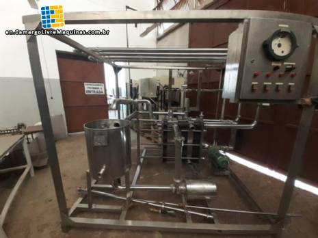 Stainless steel plate pasteurizer 10.000 L West Equipamentos
