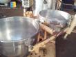 Vacuum system for manufacture of hard candies