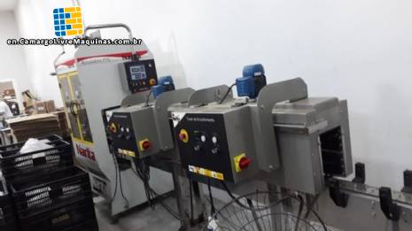 Tunnel for shrinking labels on bottles Narita