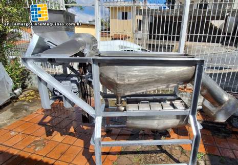 3-stage stainless steel pulper 3,000 kg per hour