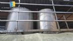 Mixing tank with platform in 316 stainless steel, 1500 liters and 2500 liters.