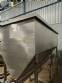 Stainless steel bagging storage silo with 2000 liter output screw conveyor