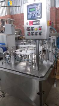 Rotary filling machine for glue in stainless steel Delgo