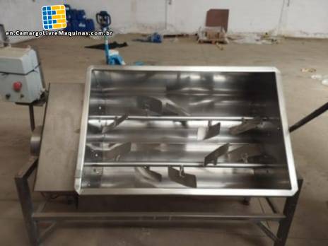 Seleto Industrial 200 kg stainless steel paddle mixer