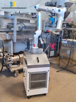 Nederman mobile filter collector exhaust fan with articulated arm and filter housing
