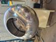 Tangerine stainless steel rake with 200 liters