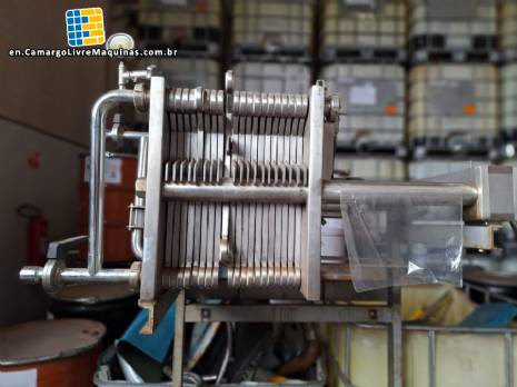 Stainless steel plate filter press with 20 plates SFOGGIAtech SRL