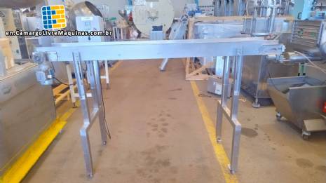 Conveyor mat 260 x 2000 mm total stainless steel