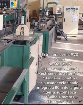 PVC profile extruder with 45 mm screw IMACON