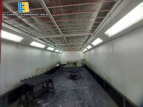 Painting booth for furniture products