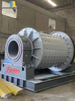 Furlan 150 HP continuous cylindrical ball mill