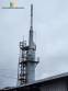 Gas scrubber system, fiberglass tower and chimney