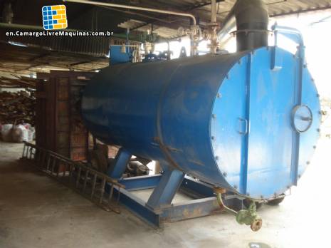 Firetube boiler for wood