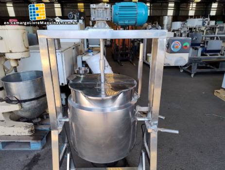 50 liter stainless steel jacketed cooking pot