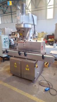 ARV volumetric screw packaging machine with conveyor belt for powders