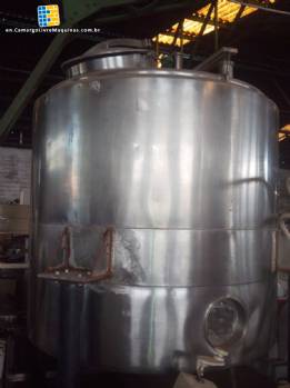 Stainless steel jacketed tank 1000 litres