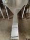 Stainless steel bagging storage silo with screw conveyor outlet