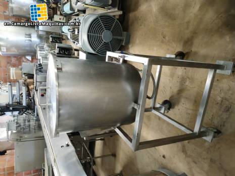 Stainless steel tank with bottom outlet 50 liters