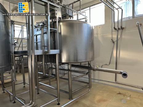 Queijomatic for making cheese paste Globo Inox 5,000 liters