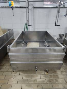 Stainless steel jacketed tank for cheese production 1500 liters