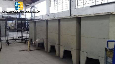 Cathodic electrodeposition line for inks