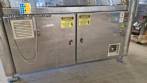 Automatic stainless steel labeling machine with two heads for Narita self-adhesive labels