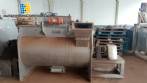 Coppi stainless steel paddle mixer for powders with chopper and side agitators.