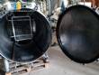 Stainless steel horizontal pressure vessel