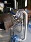 Rotary industrial roaster for roasting grains