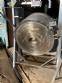Stainless steel gas-powered tilting mixing tank, 300 liters.