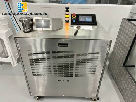 Vonin SferaOne 25 kg ball mill for refining chocolate pastes and fillings.