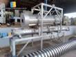 Rotary tube drum and stainless steel screw conveyor mixer for feed