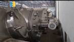 Sanitary stainless steel mixing tank with spray ball