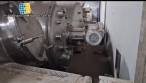 Sanitary stainless steel mixing tank with spray ball