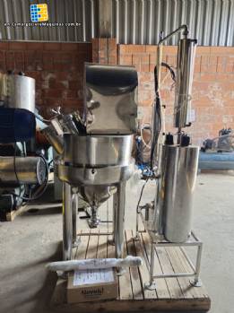 90 kg stainless steel jacketed food homogenizer processor