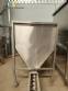 Stainless steel bagging storage silo with screw conveyor outlet