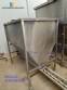 Stainless steel bagging storage silo with screw conveyor outlet