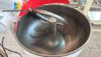 Dough mixer with hook, 100 liters, made of carbon steel.