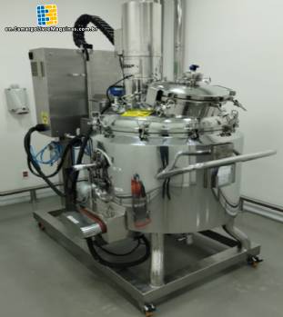 200 L stainless steel 316 L pressure reactor with integrated lid lifter, RDS stainless steel 200 L stainless steel 316 L pressure reactor with integrated lid lifter, RDS stainless steel